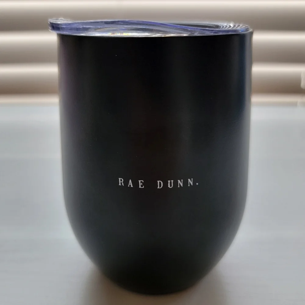 Rae Dunn Toxic Insulated Stainless Steel Wine Glass NEW